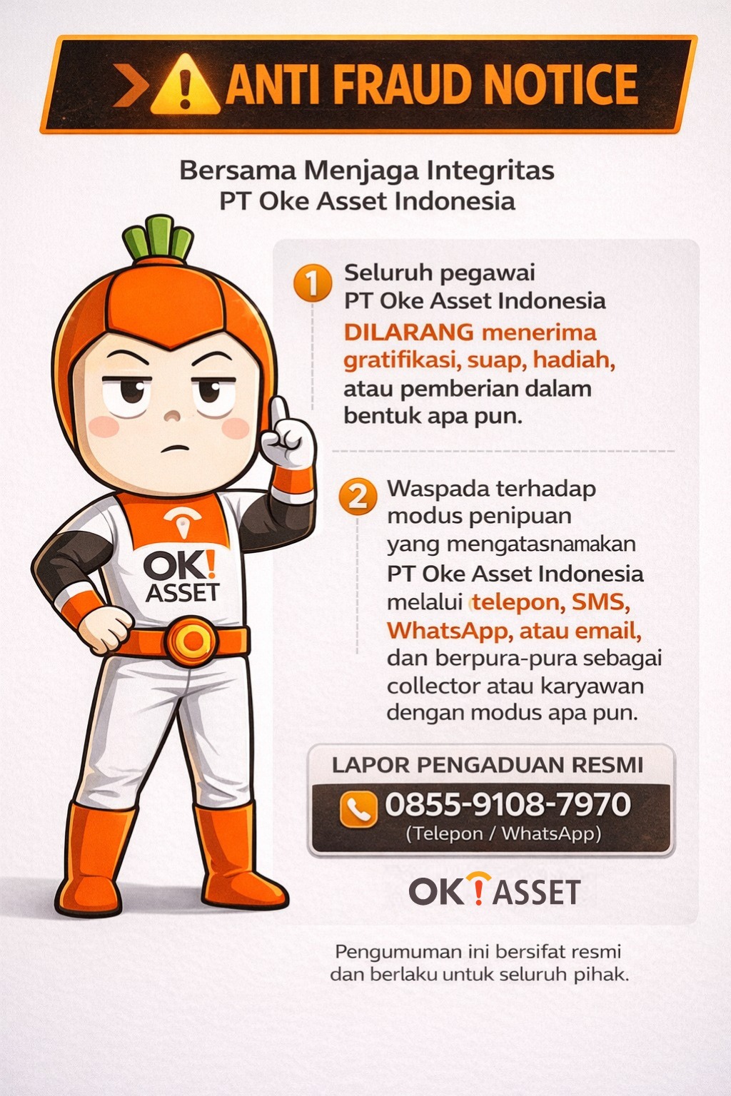 Banner Fraud Warning